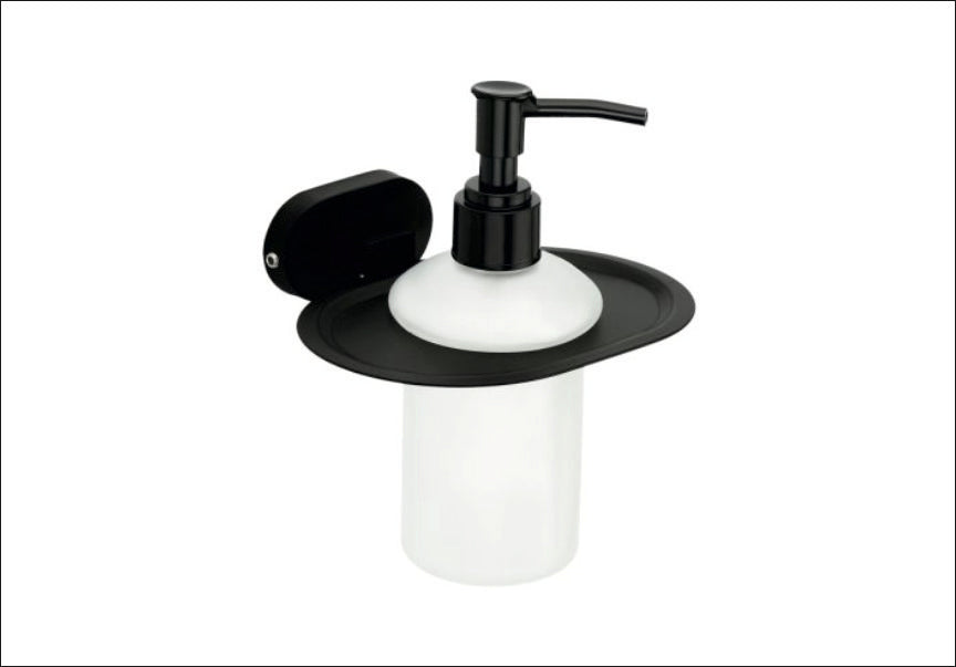 DB107-DOVE BLACK SHAMPOO DISPENCER