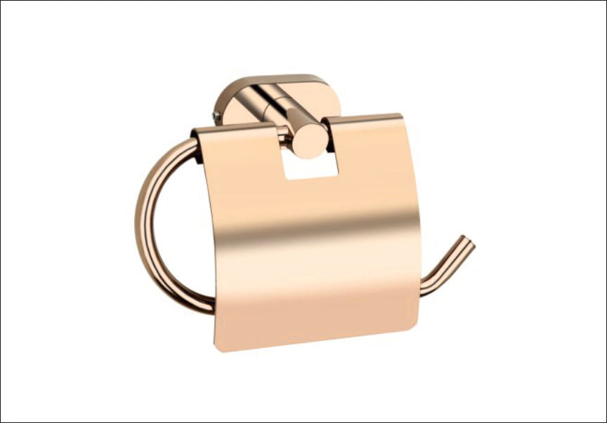 DR108-DOVE ROSE GOLD PAPER HOLDER