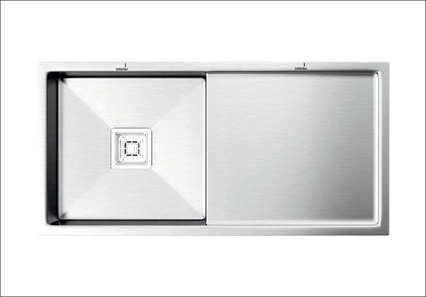 HMS37-SS HANDMADE SINK 37" X18" D.B. 202-SS