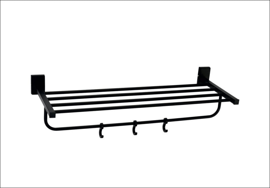 OB113-OCEAN BLACK TOWEL RACK 18''