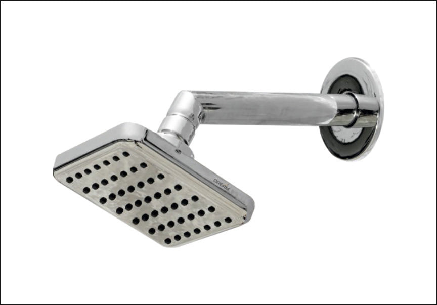 OHS20-ABS SLIM SHOWER 4" X 4" WITH ARM