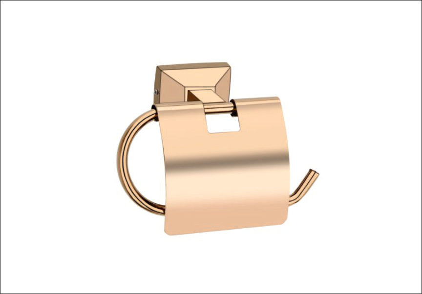 RR108-RICH ROSE GOLD PAPER HOLDER