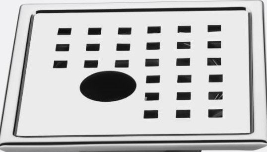 D602H SS FLOOR TRAP 150*150 SATIN(HOLE)