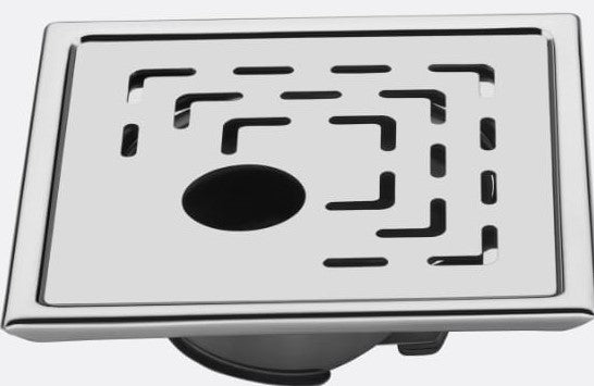 D603H SS FLOOR TRAP 150*150 SATIN (HOLE)