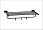 DB101-DOVE BLACK TOWEL RACK 24"