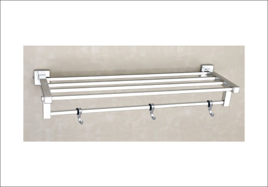 DS101-SQUARE TOWEL RACK 24"