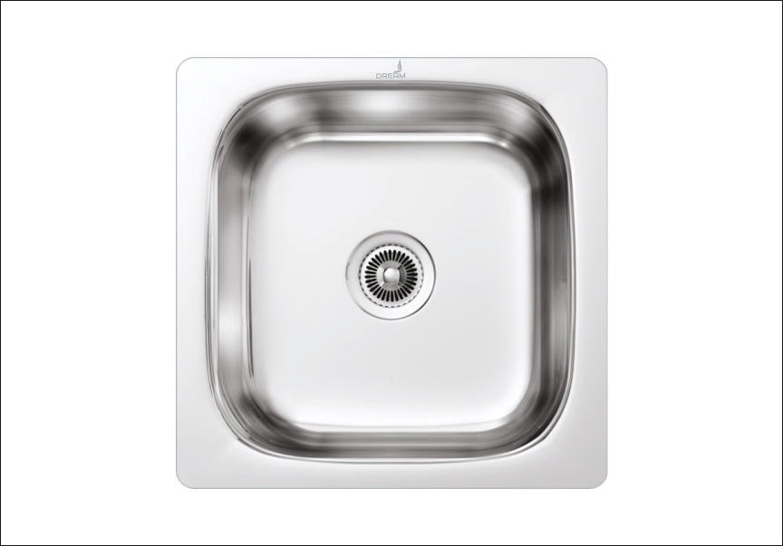 KM12-SS SINK 15"X 12"X 6" MEDIUM