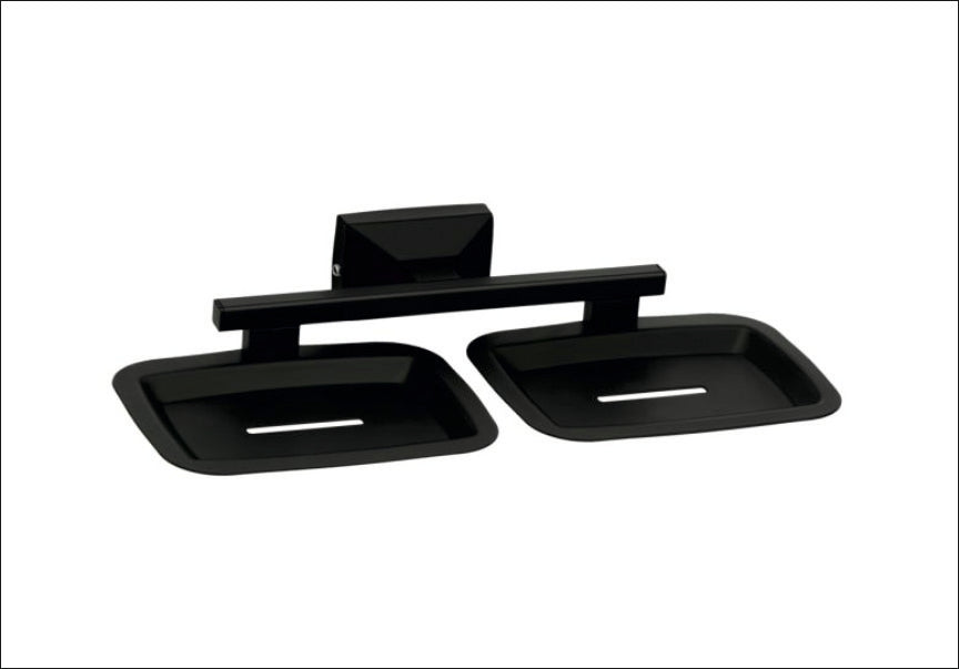RB109-RICH BLACK DOUBLE SOAP DISH