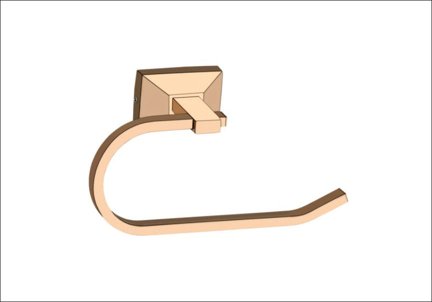 RR105-RICH ROSE GOLD NAPKIN RING